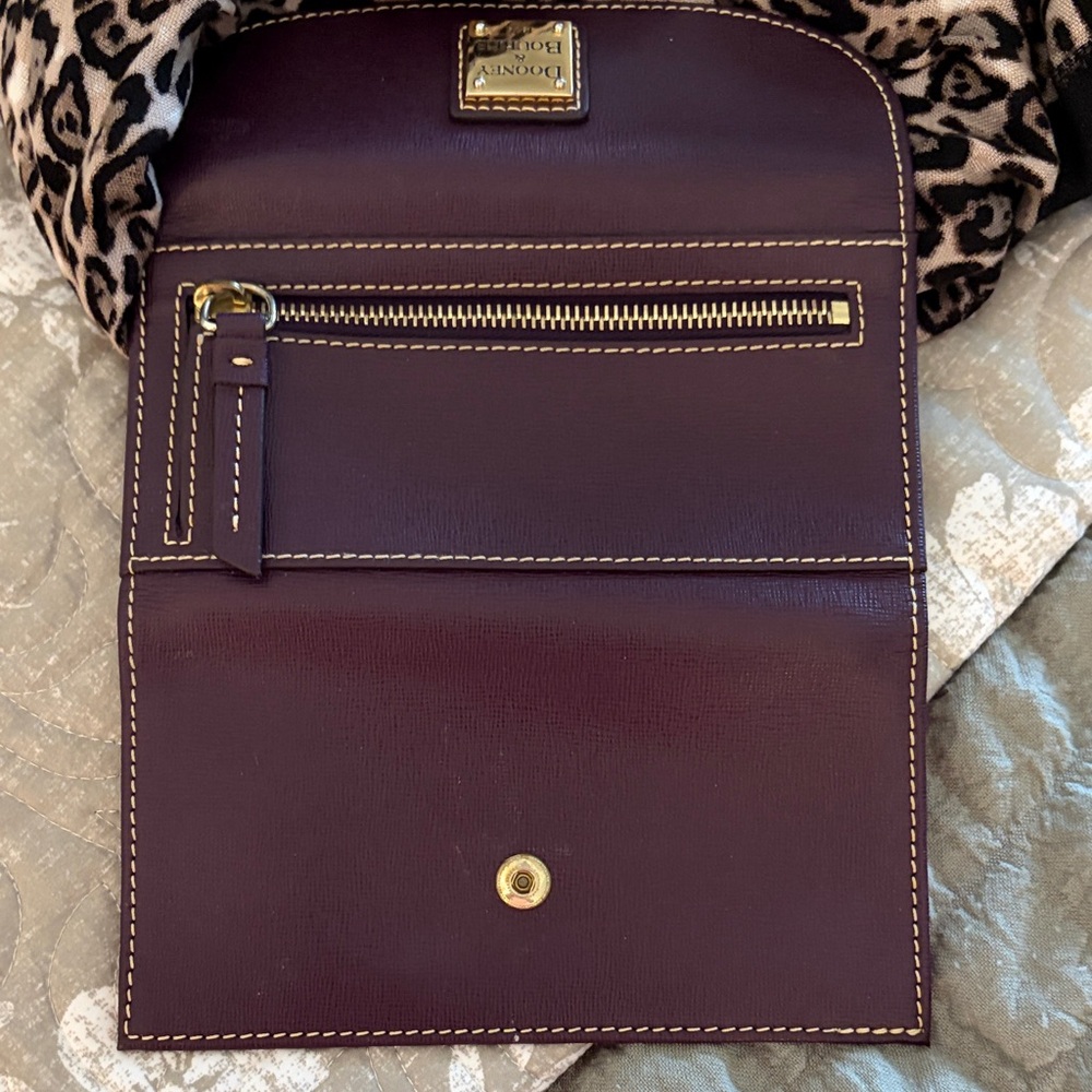 Dooney & Bourke Rich Plum Wallet - Picture 6 of 7
